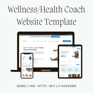 Wellness Coach Website Template