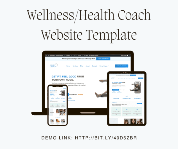 Wellness Coach Website Template