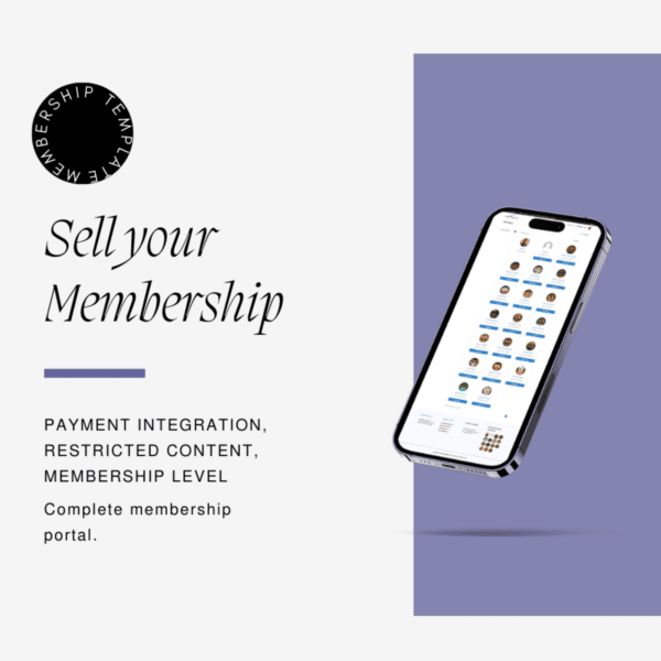 Business Coach Membership Template