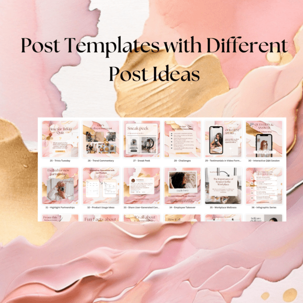 Blush Canva Social Media Templates | 50 Beautiful Designs for Your Brand - Image 4